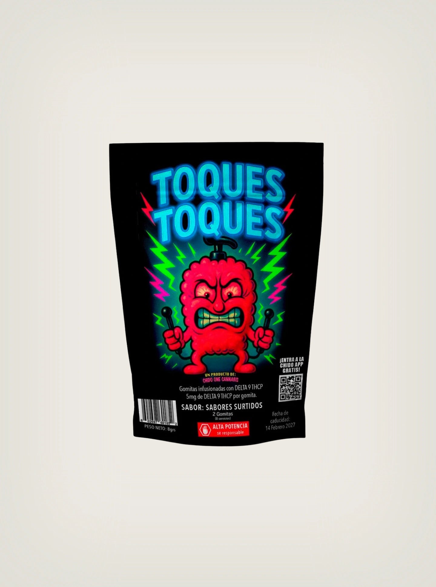 Chido One Gomitas con THCP Toques Toques con cannabidiol sabores surtidos