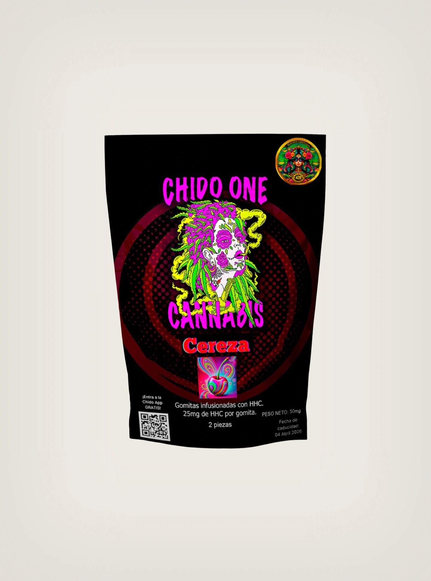 Chido One Cannabis Gomitas con THC de HHC Sabor Cereza