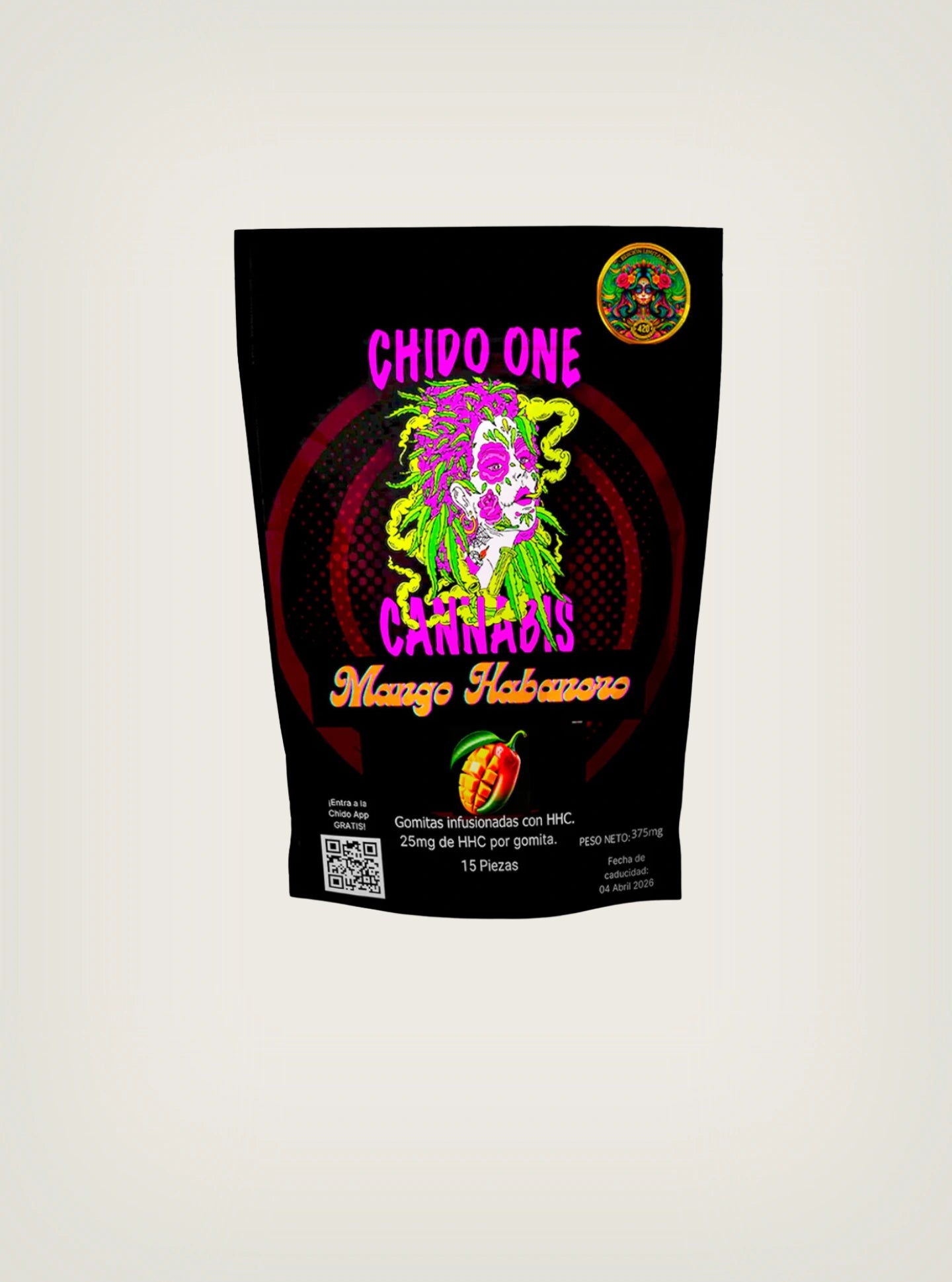 Chido One Cannabis Gomitas con THC de HHC Sabor Mango Habanero