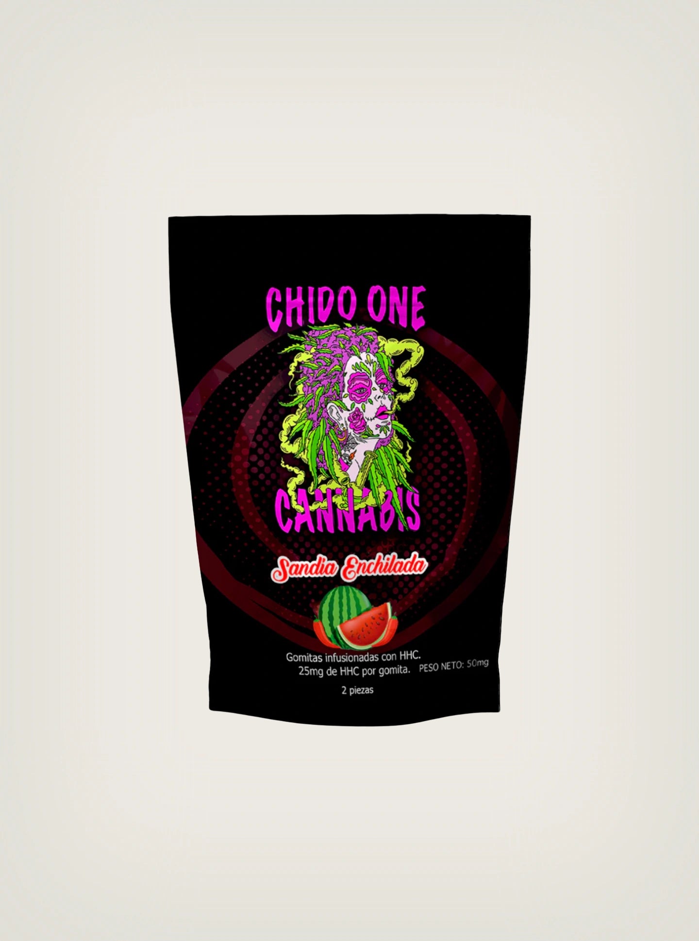 Chido One Cannabis Gomitas con THC de HHC Sabor Sandía Enchilada