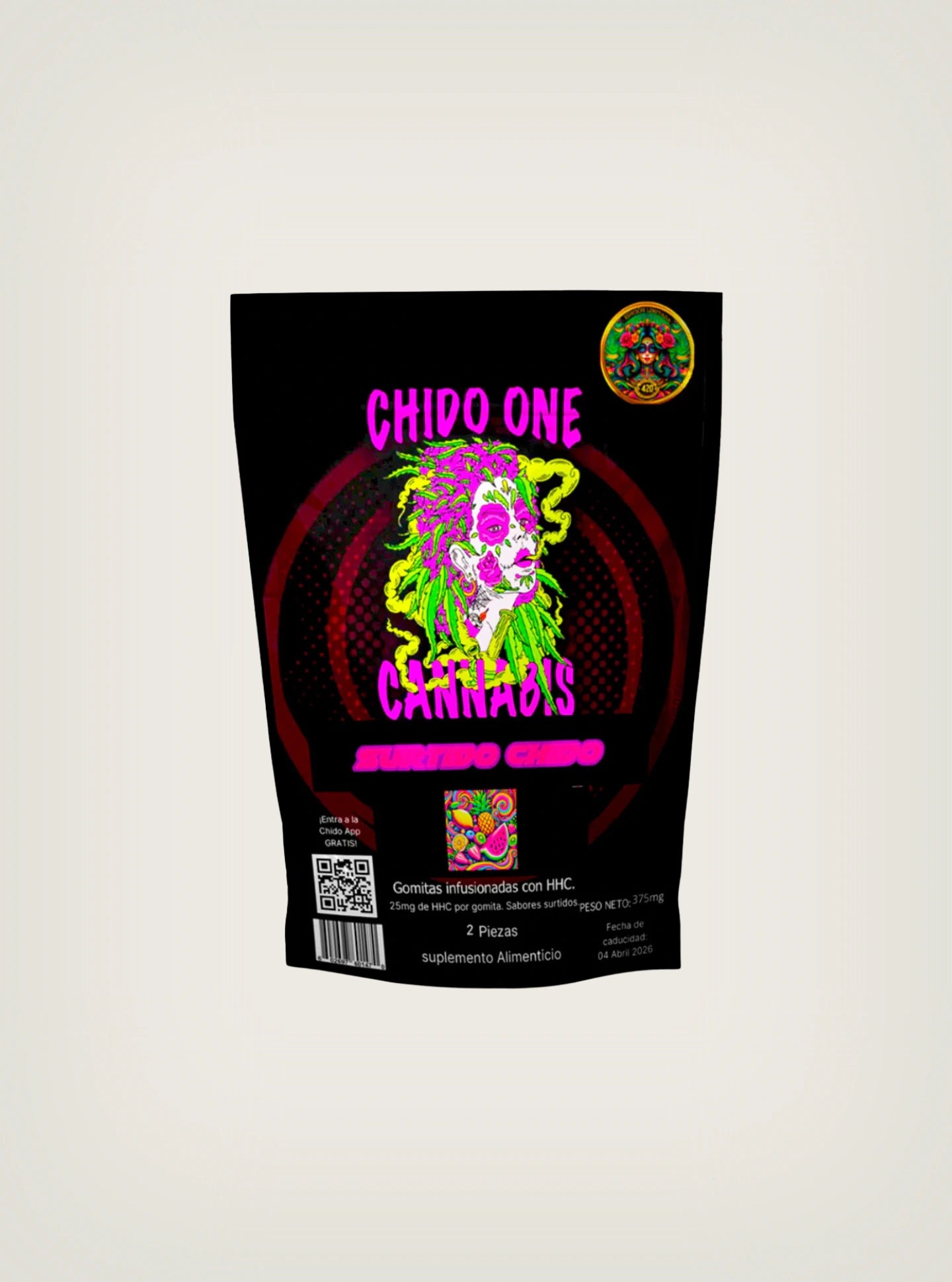 Chido One Cannabis Gomitas con THC de HHC Sabor Surtido Chido