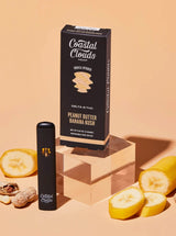 Compra Plumas de Wax Desechable Coastal Cloud en Splift, plumas de wax con 2 gramos de Delta 8 THC Sabor Peanut Butter Banana Kush - Hybrid