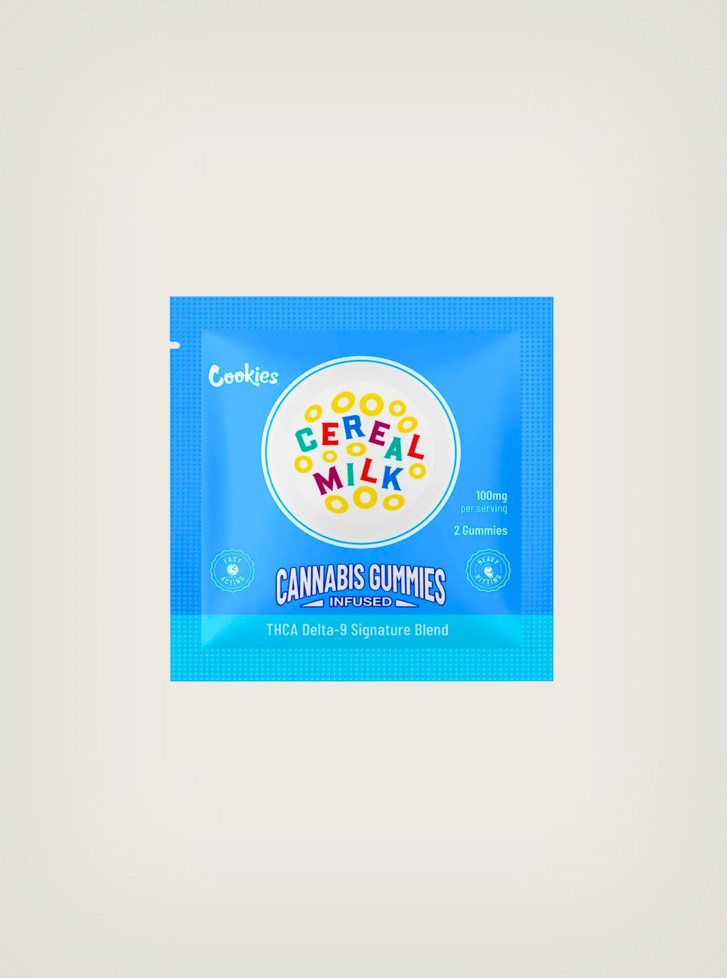 Cookies Gomitas con THCA Delta 9 Infused 2 piezas 100mg cada uno Cereal Milk