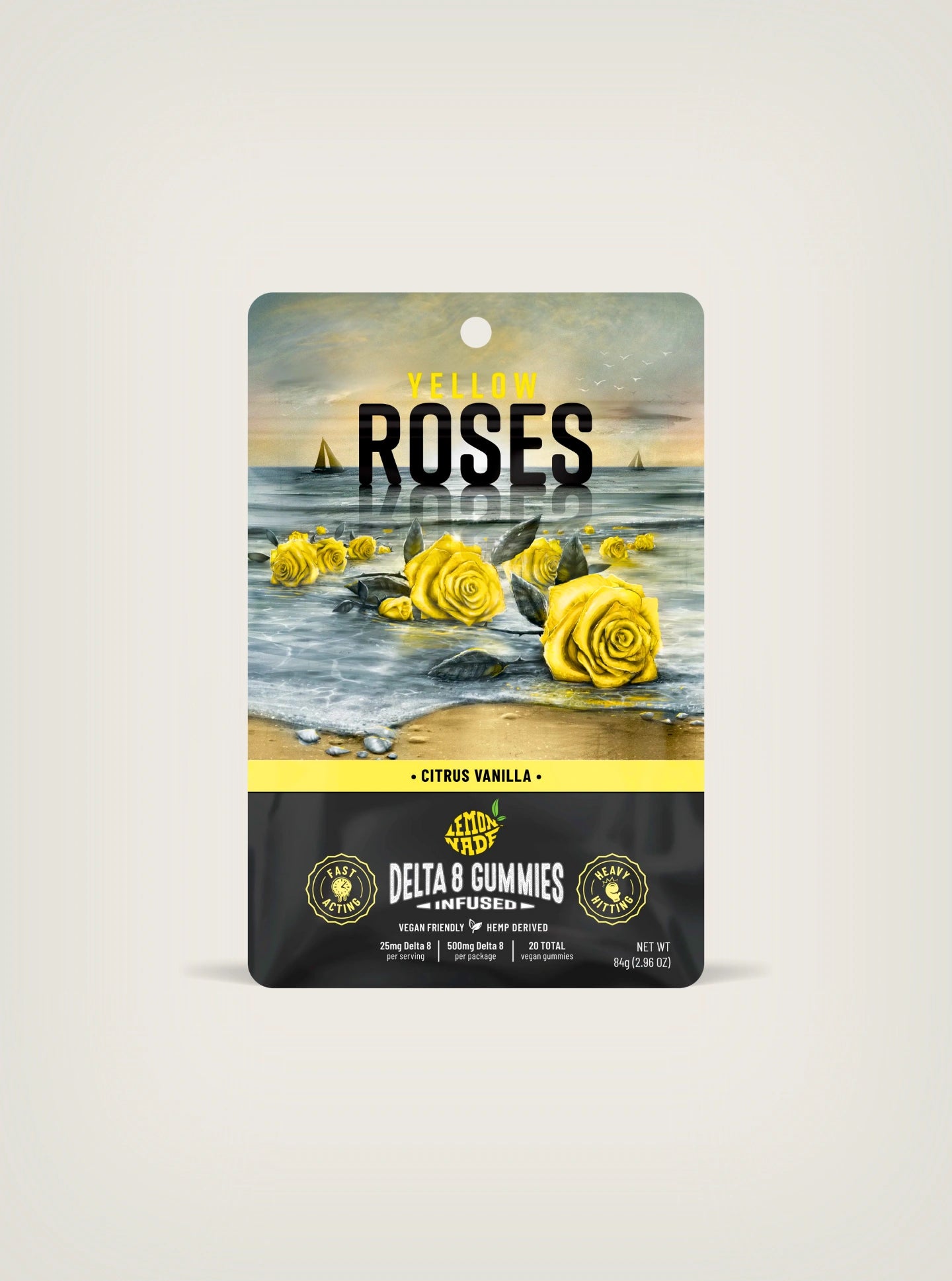 Cookies THC Gomitas Delta 8 Infused 500mg Yellow Roses