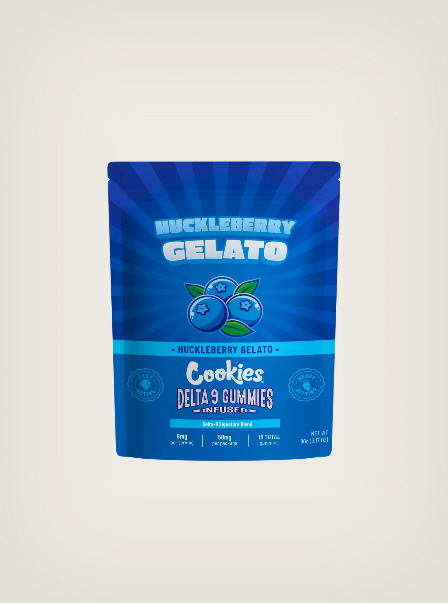 Cookies Gomitas Mágicas, Gomitas con THC, Gomitas de THC, con Delta 9 50mg, THC Gomitas Huckleberry Gelato