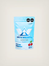 Delta Wellness Gomitas con THC Delta 9 15 piezas Cereza