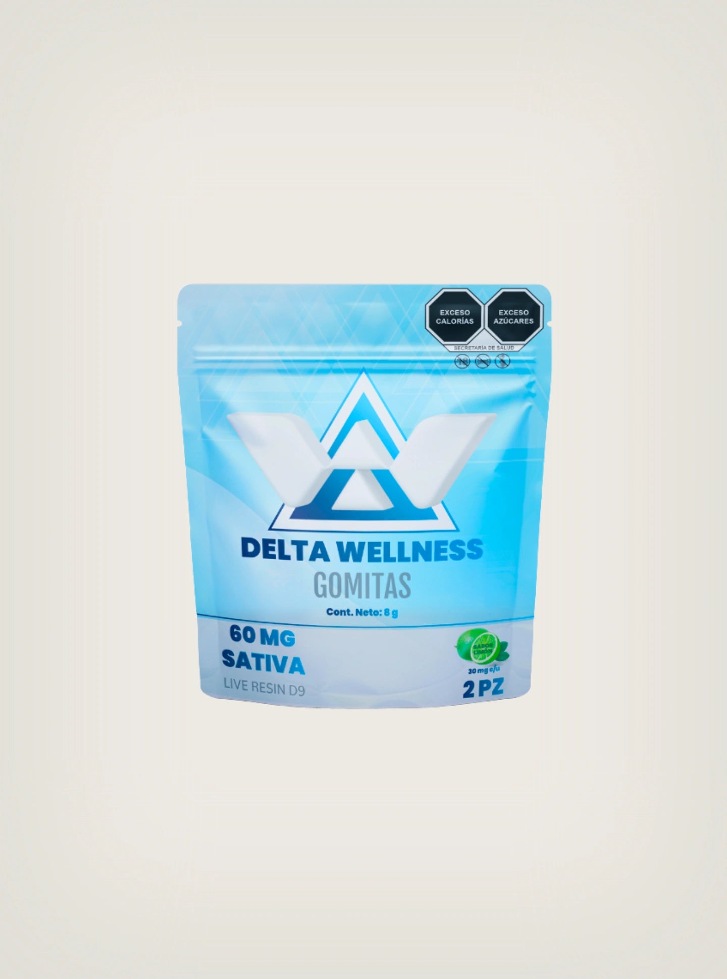 Delta Wellness Gomitas con THC Delta 9 2 piezas Limón en Splift