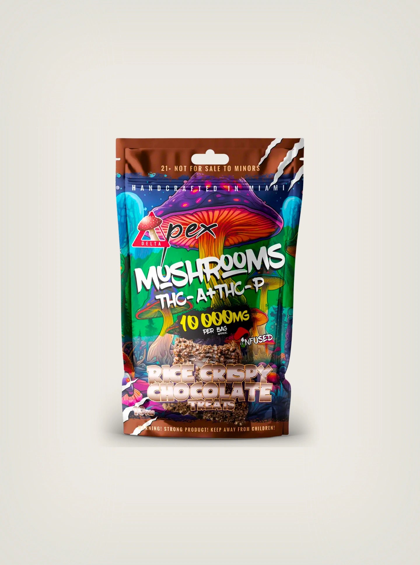 Delta Pex Brownies Mágicos con THC Rice Crispy Chocolate