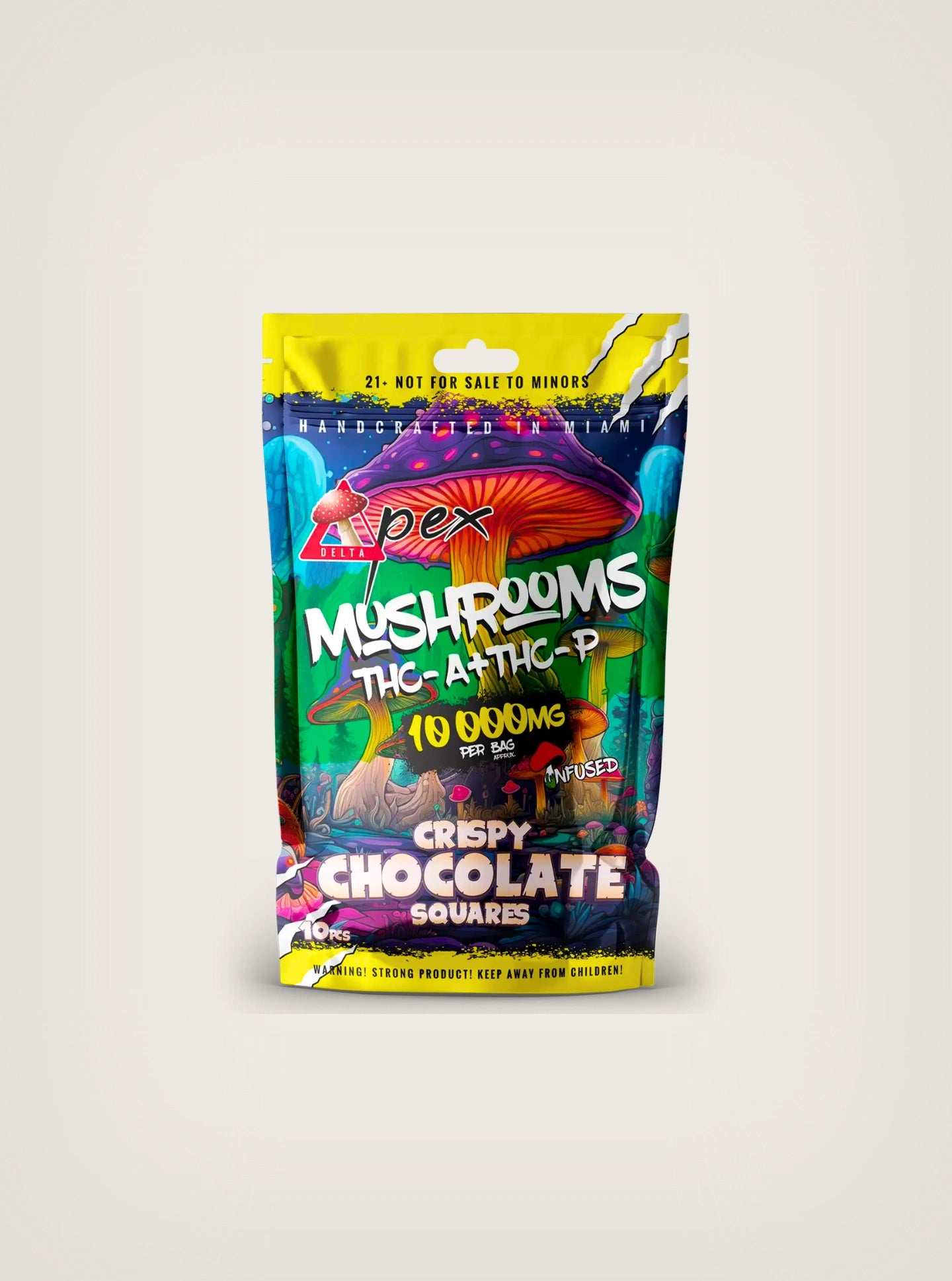 Delta Pex Brownies Mágicos con THC Crispy Chocolate Squares
