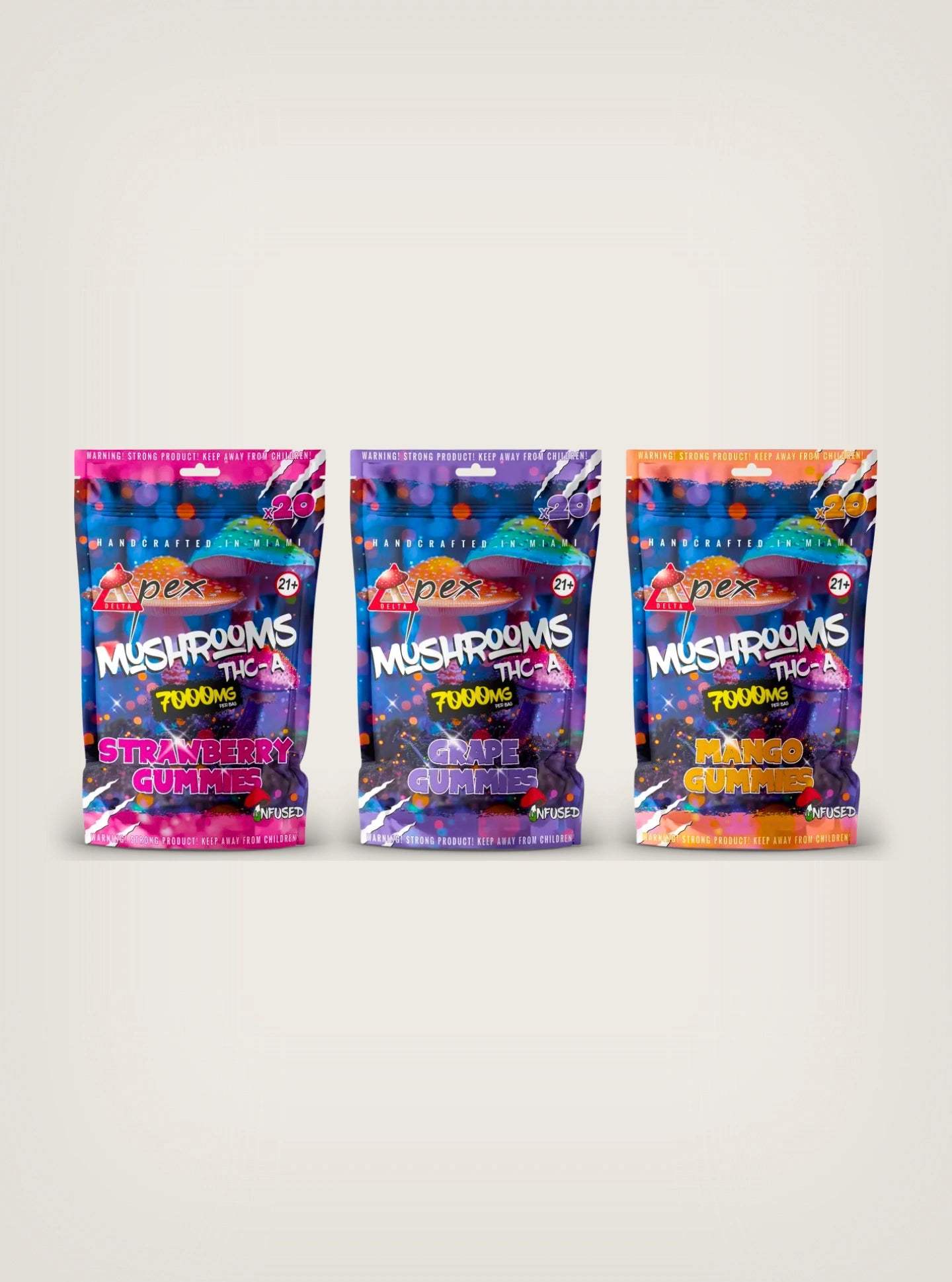 Delta Pex Gomitas Mágicas con THC y Magic Mushrooms