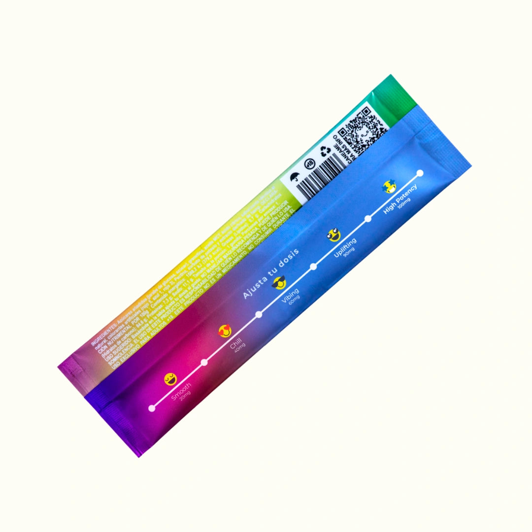 DonGum Stickss de Gomitas mágicas Delta 8 THC 100mg 1pza sabor rainbow nerds