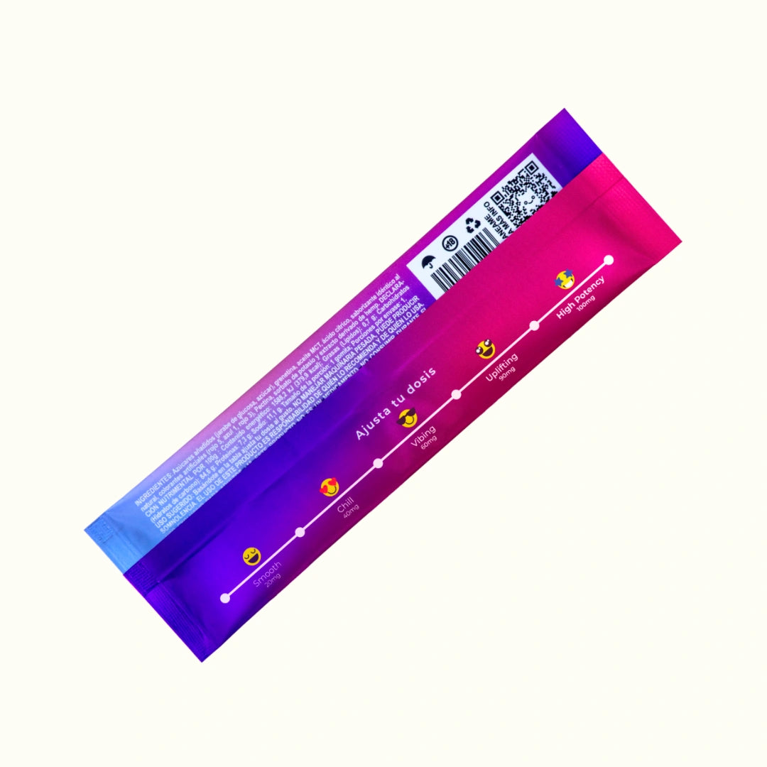 DonGum Stickss de Gomitas mágicas Delta 8 THC 100mg 1pza sabor tutsipop