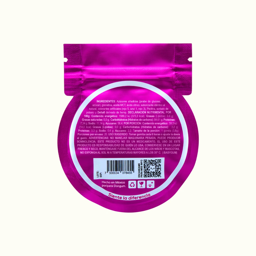 DonGum Gomitas mágicas con THC Delta 8 Baby Gum de grenetina multisabor