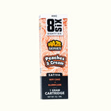 Compra el cartucho de wax desechable de HHC 1g Eighty Six sabor Peaches & Cream Sativa