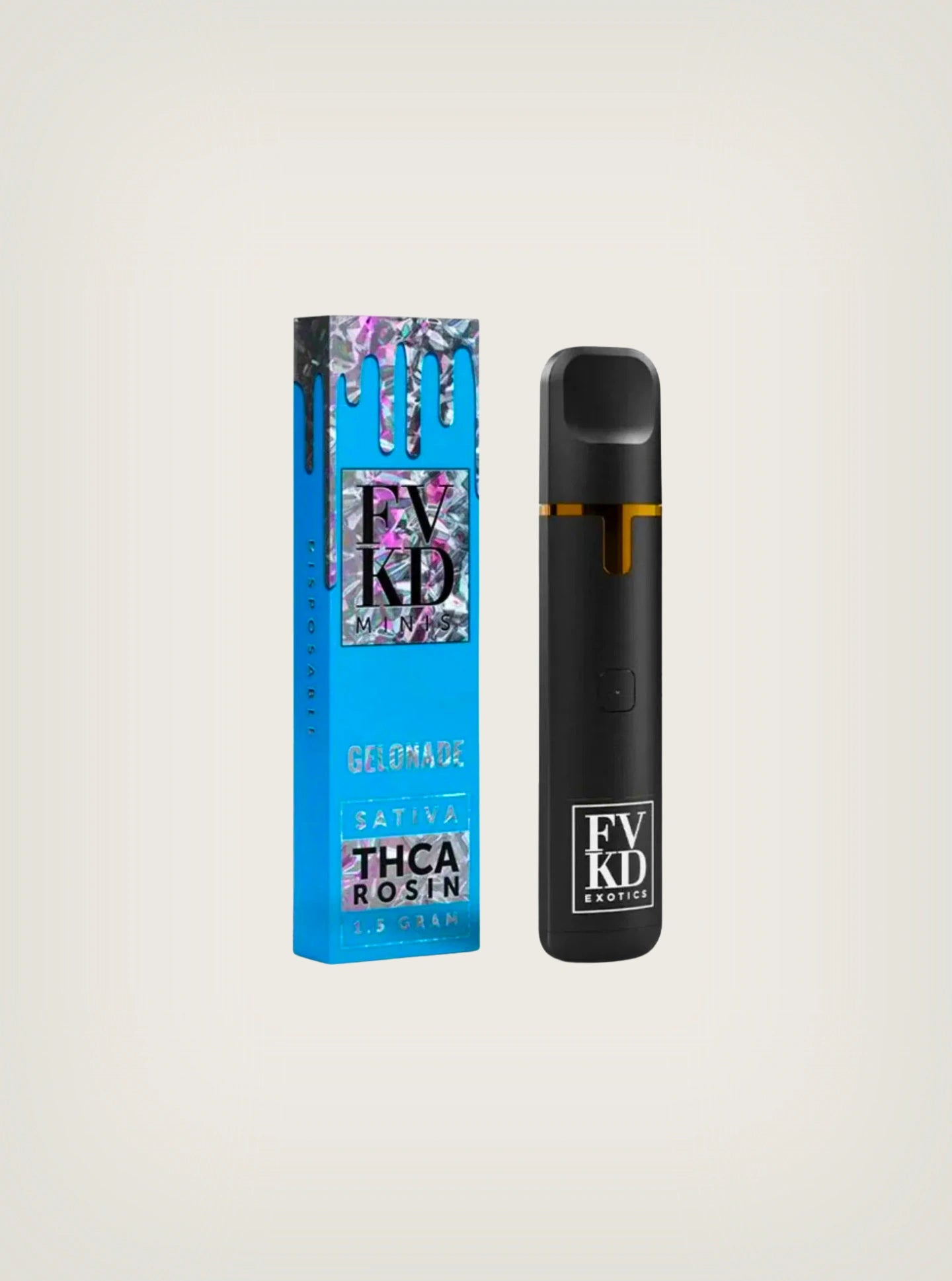 Compra FVKD plumas de wax THCA Live Rosin de 1.5 gramos sabor gelonade sativa