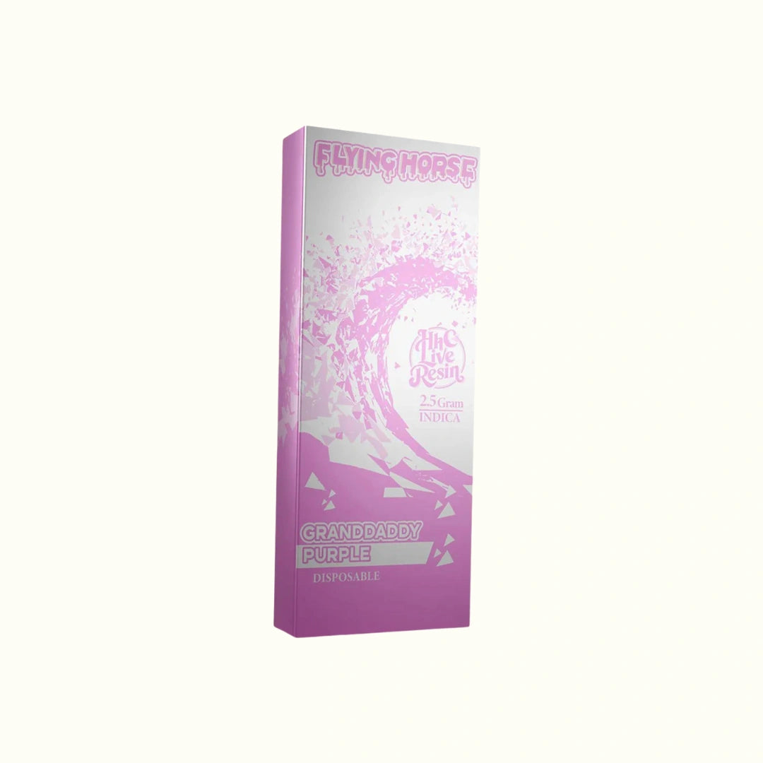 Flying Horse pluma de Wax Desechable HHC Live Resin 2.5g Wax Pen Grandaddy Purp Indica