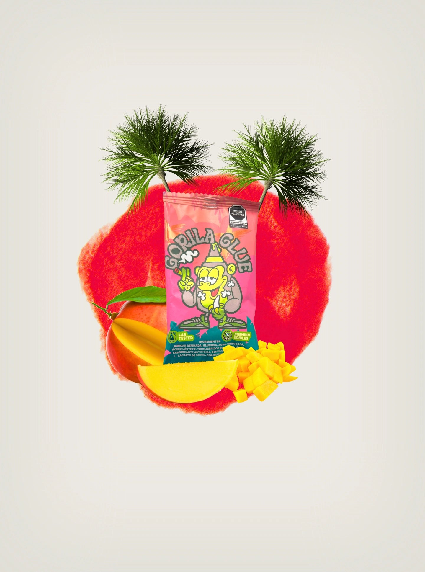 Compra Paleta con THC marca God's Beard Cult Sabor Gorilla Glue