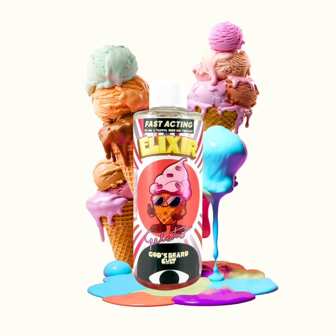 God's Beard Cult Jarabe con THC Delta 9 1000mg 115ml Gelato Hybrid