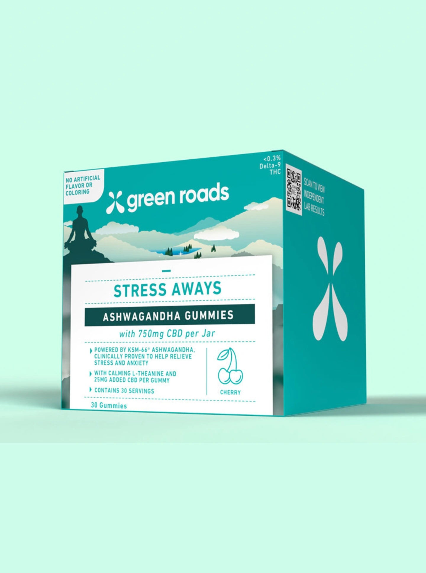 Green Roads Gomitas de CBD Stress Away con Ashwagandha 30 piezas