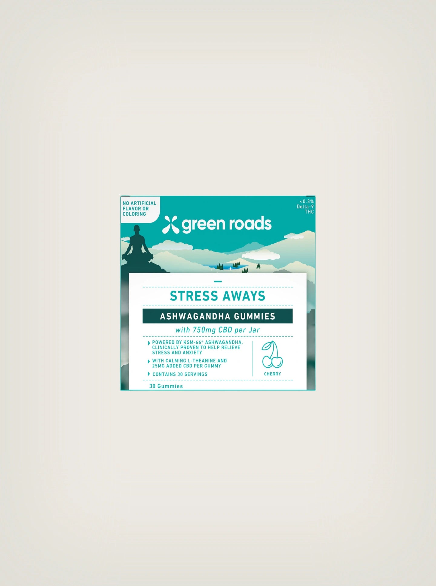 Green Roads Gomitas de CBD Stress Away con Ashwagandha 30 piezas