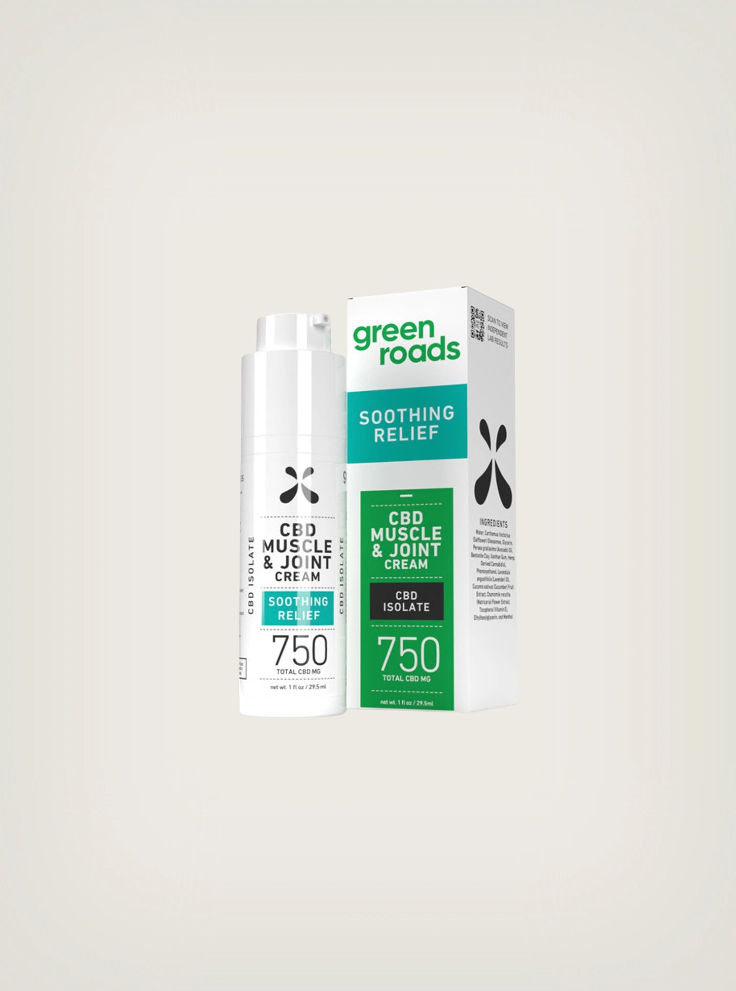 Compra Pomada de CBD Para Alivio Muscular y Articular marca Green Roads Muscle & Joint Relief Cream 750mg 1oz