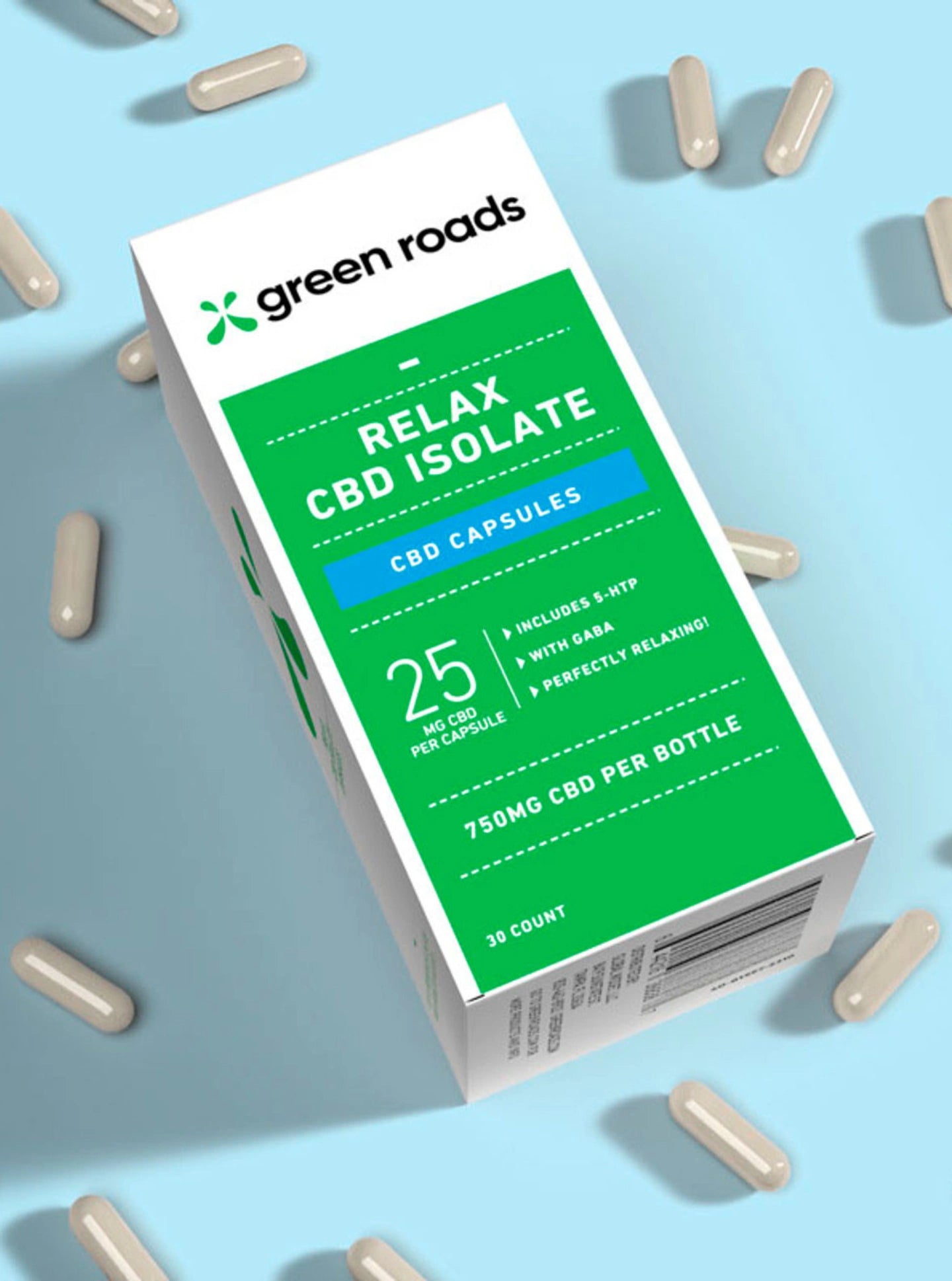 Green Roads Pastillas de CBD Relax 30 piezas 750mg
