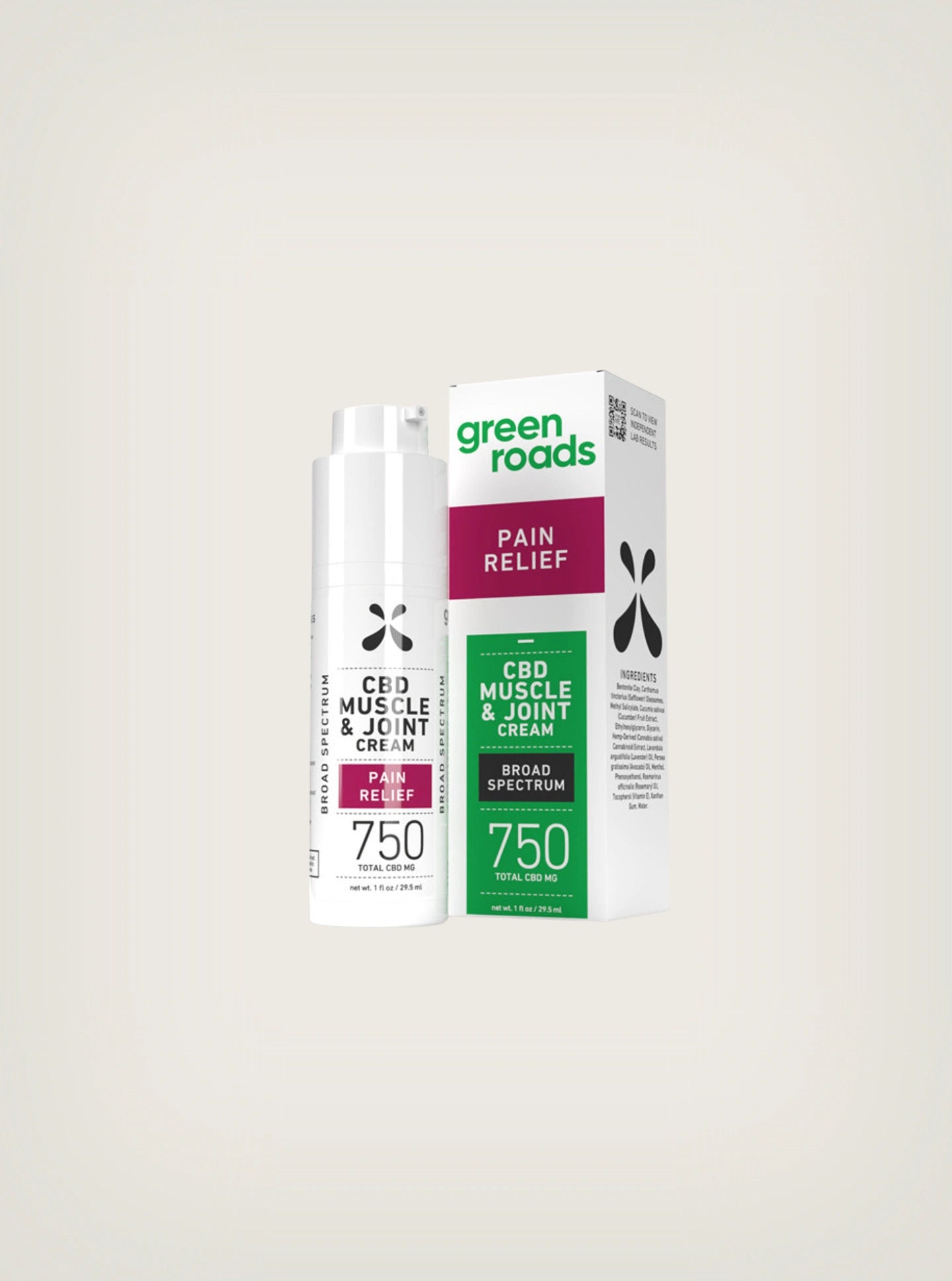 Compra Pomada de CBD Green Roads Pain Relief CBD Cream 750mg 1 onza Muscle & Joint Cream Broad Spectrum