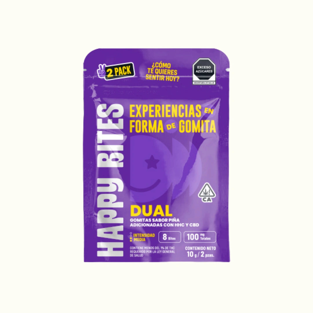 Happy Bites Dual Gomitas de HHC + CBD 2 piezas en Splift