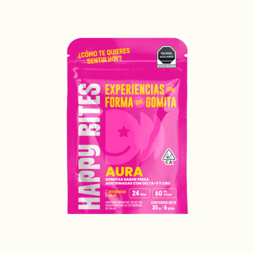 Happy Bites Aura Gomitas de THC Delta 9 + CBD 6 piezas en Splift