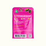 Happy Bites Aura Gomitas de THC Delta 9 + CBD 6 piezas datos nutricionales