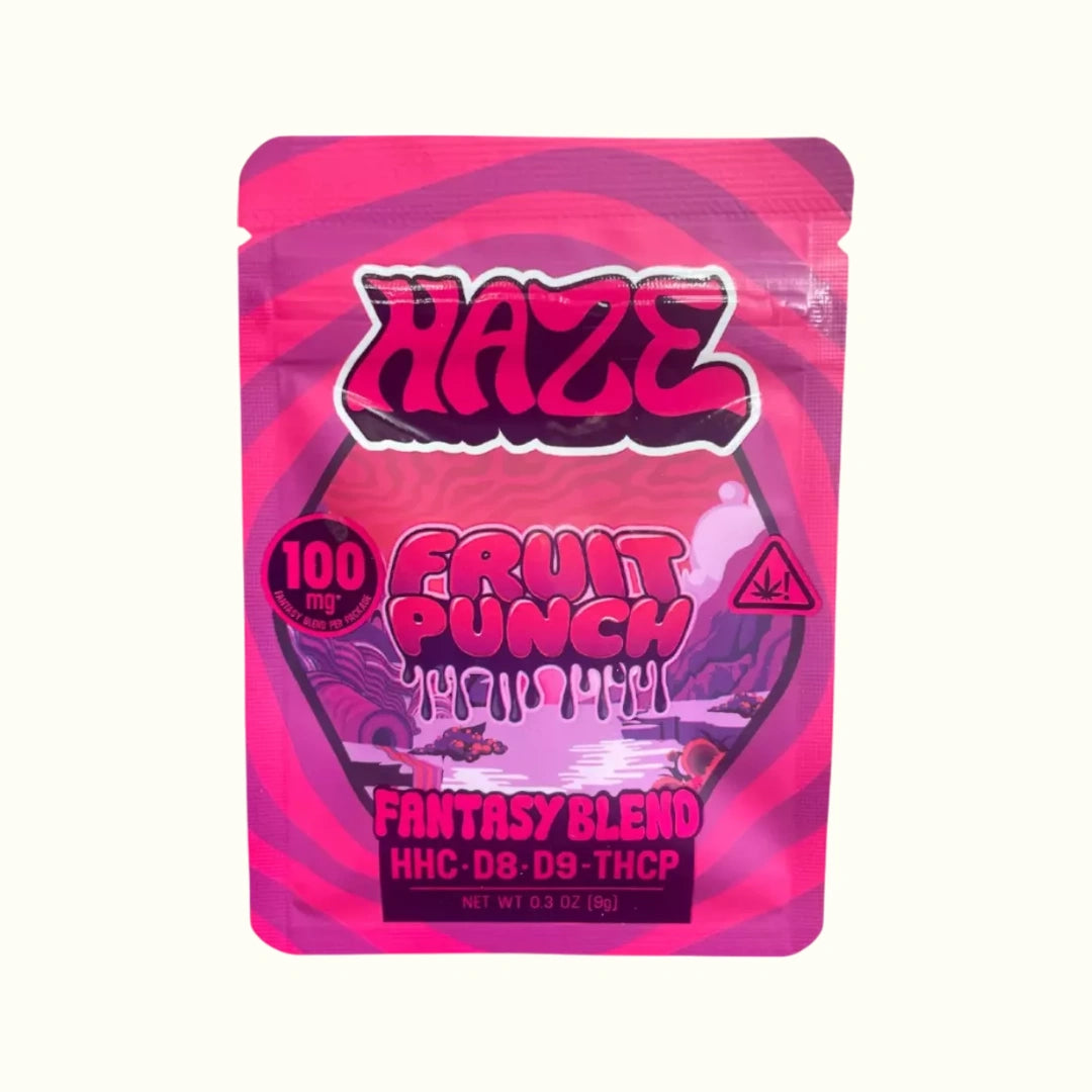 Haze Gomitas con HHC + D8 + D9 + THCP 100mg 2 piezas sabor Fruit Punch