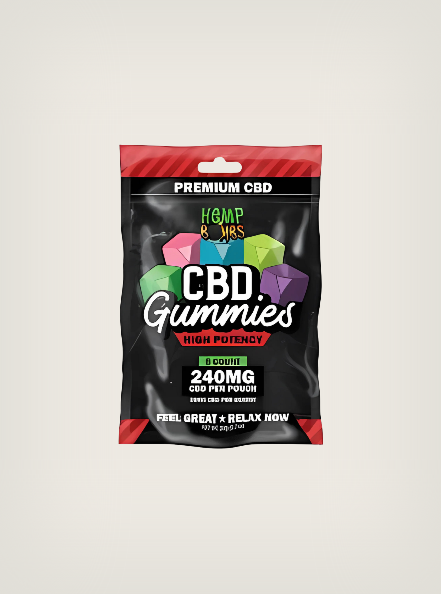 Hemp Bombs High Potency Gomitas de CBD 8 piezas 240mg