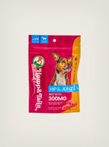 Hemp & Tails premios de CBD para perros 300mg 60 treats hip & joints sabor beef bites