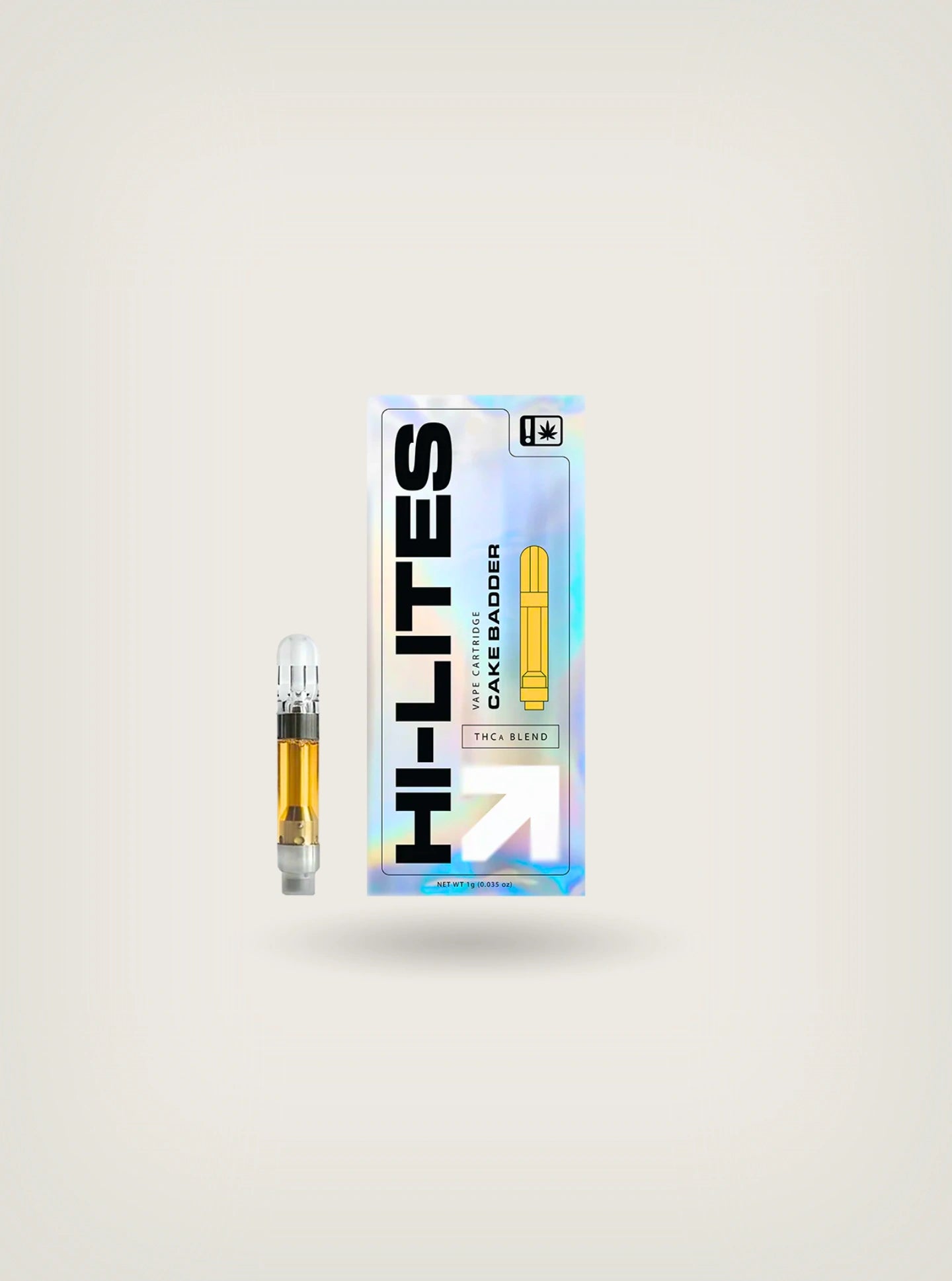 Hi Lites Cartucho de Wax Desechable THCA Blend 1 gramo cake badder