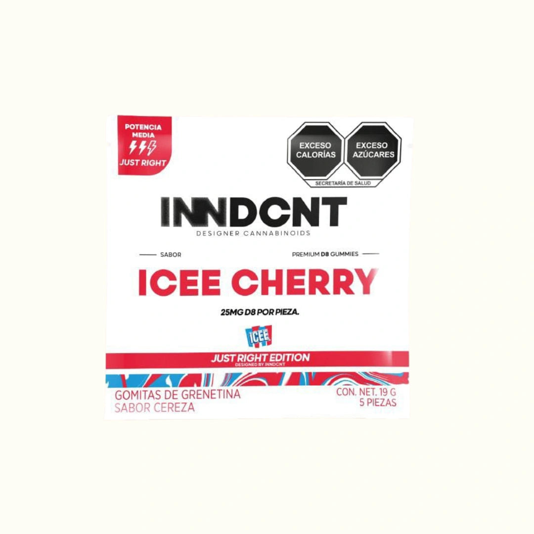 Compra gomitas con THC Delta 8 125mg 5 gomitas sabor Icee Cherry