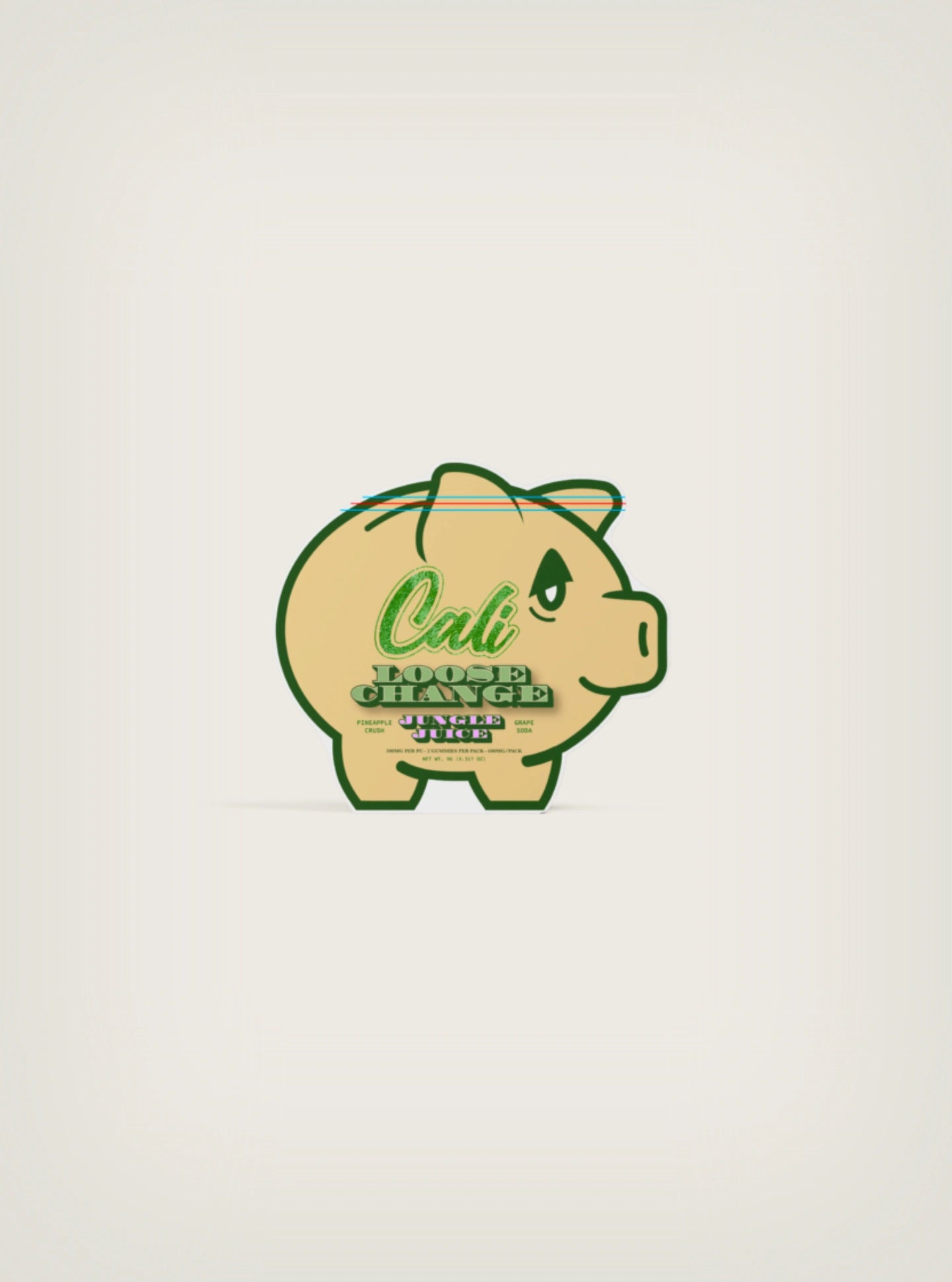 Cali Loose Change Gomitas con THC Pink Berry 300mg por pieza 2 pack
