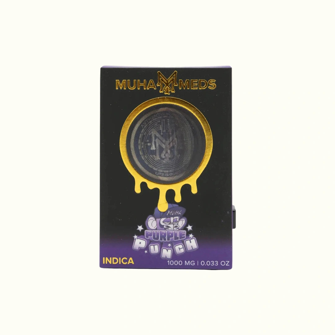 Muha Meds Cartuchos de wax 1g Purple punch Indica