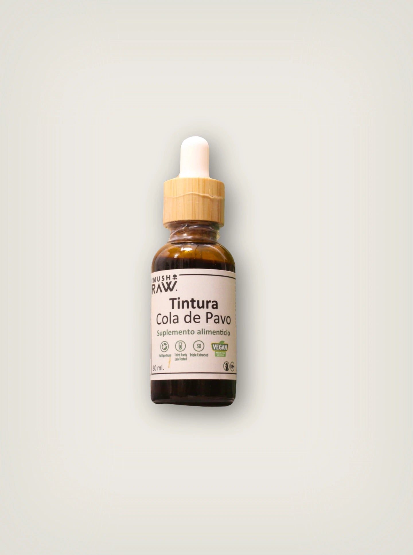 Compra la tintura cola de pavo de hongos adaptógenos de 30ml marca The Canna Raw en México