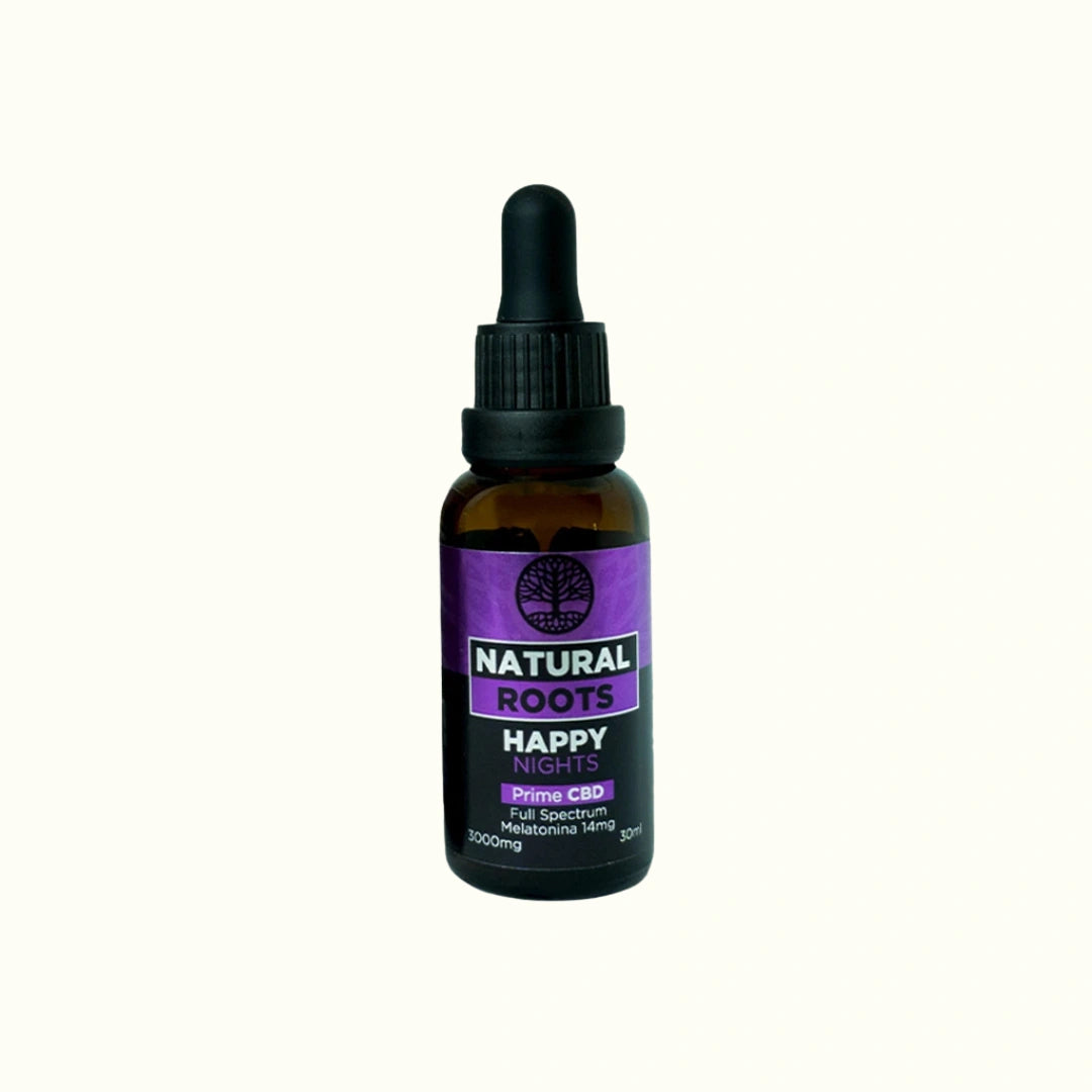 Tintura y aceite de CBD Full Spectrum con cannabidiol Natural Roots Happy Nights con melatonina para el sueño en Splift