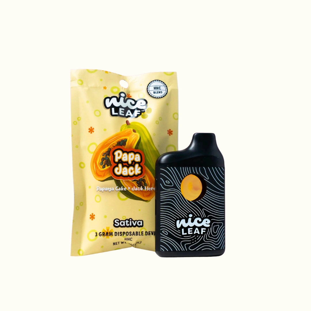 Compra plumas de wax Nice Leaf con 3g de extracto de HHC sabor Papa Jack Sativa