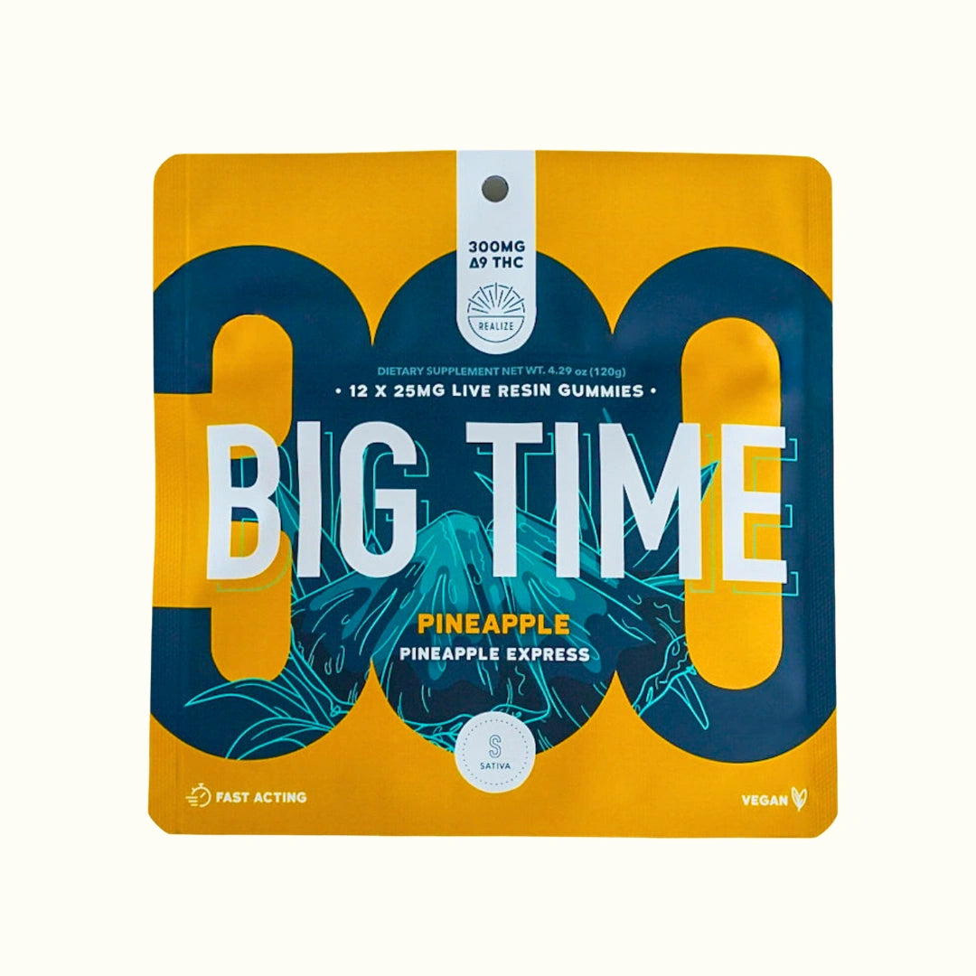 Realize Gomitas con THC Delta 9 Fitty 300mg 12 gomitas Live Resin Pineapple Pineapple Express