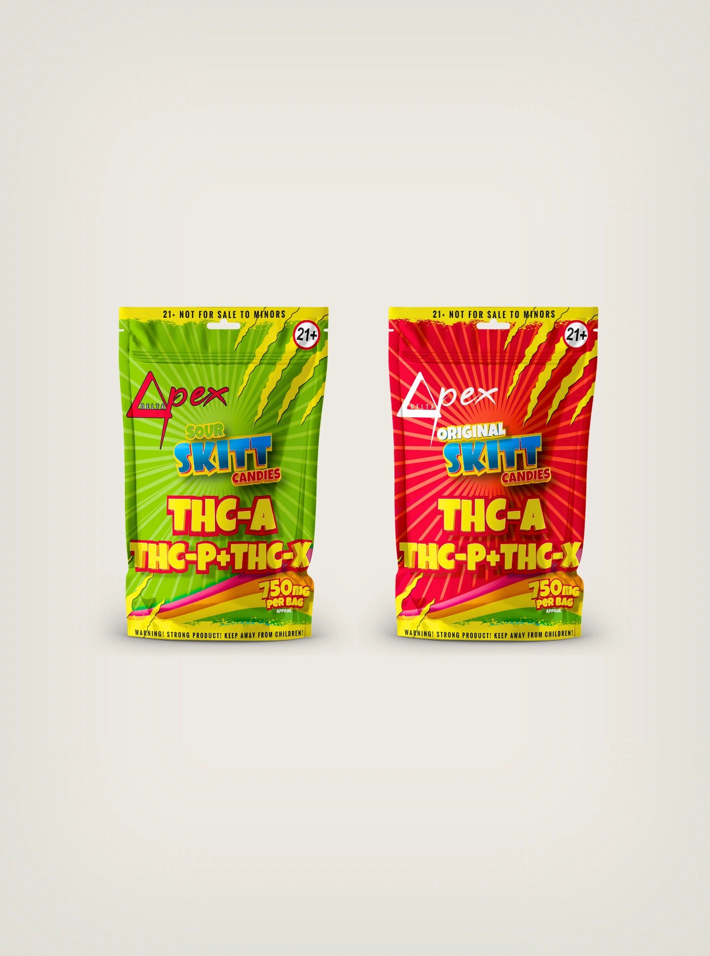 Delta Pex Dulces con THC Skittles