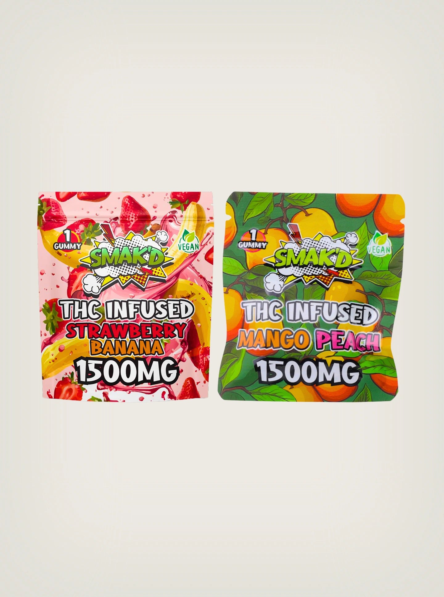SMAK'D Gomitas con THC 1500MG Portada