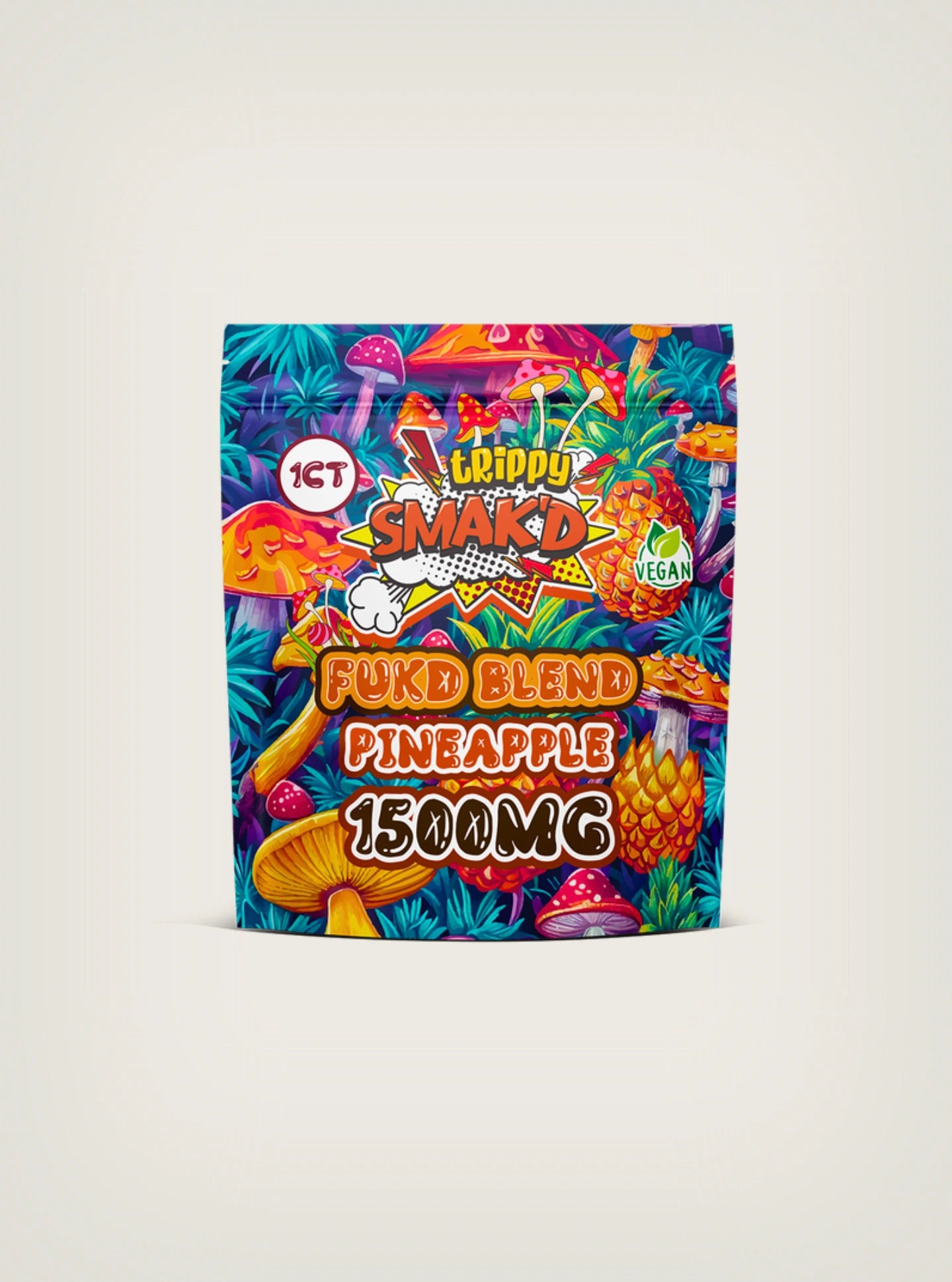 SMAKD Gomitas con THC 1500mg Fukd Blend Pineapple 1500mg