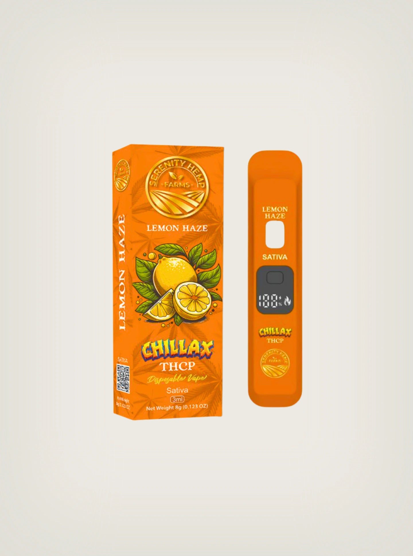 Serenity Hemps Chillax pluma de wax desechable 3ml thcp lemon haze