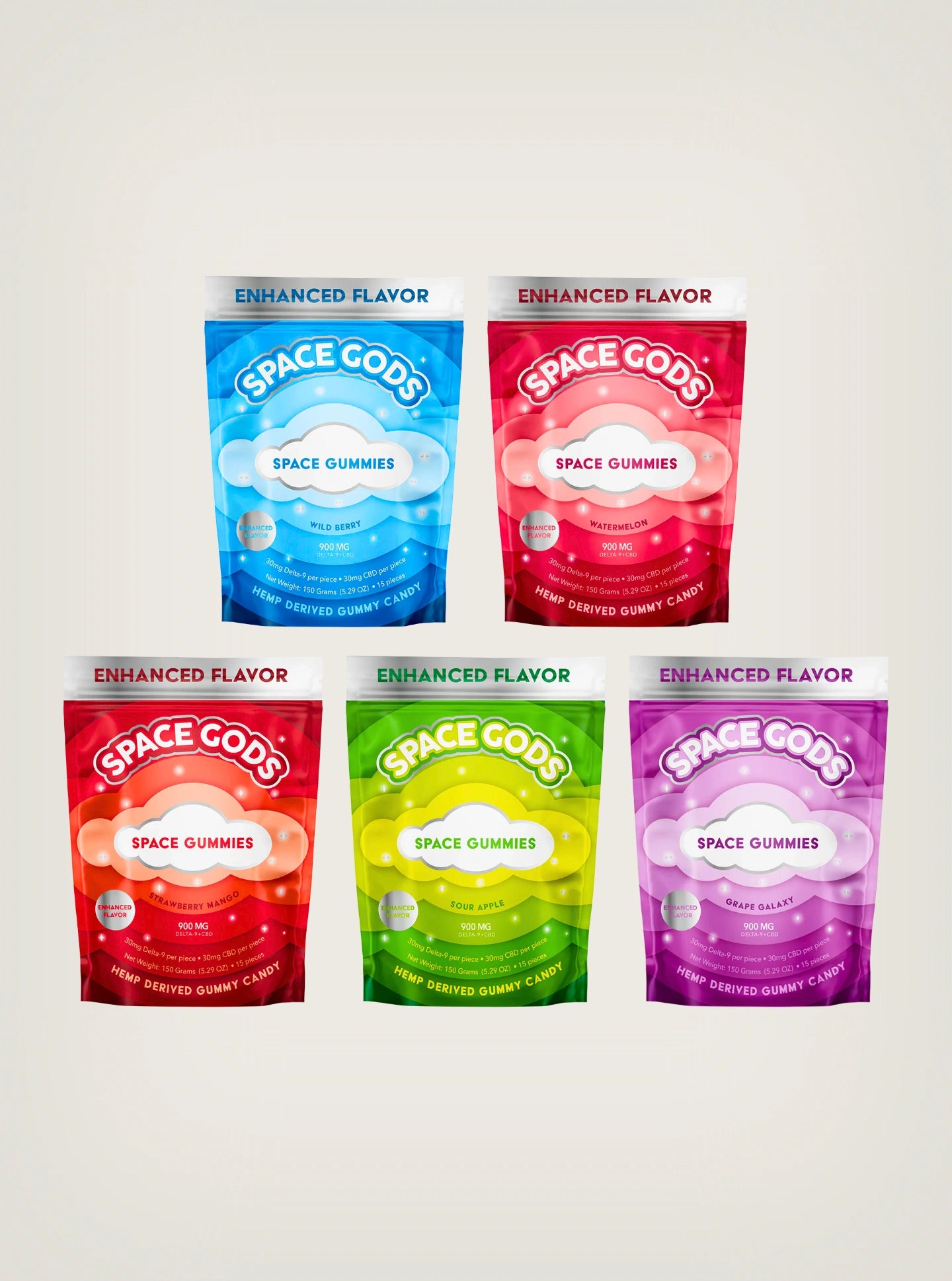 Compra gomitas de THC Delta 9 + CBD marca Space Gods en Splift