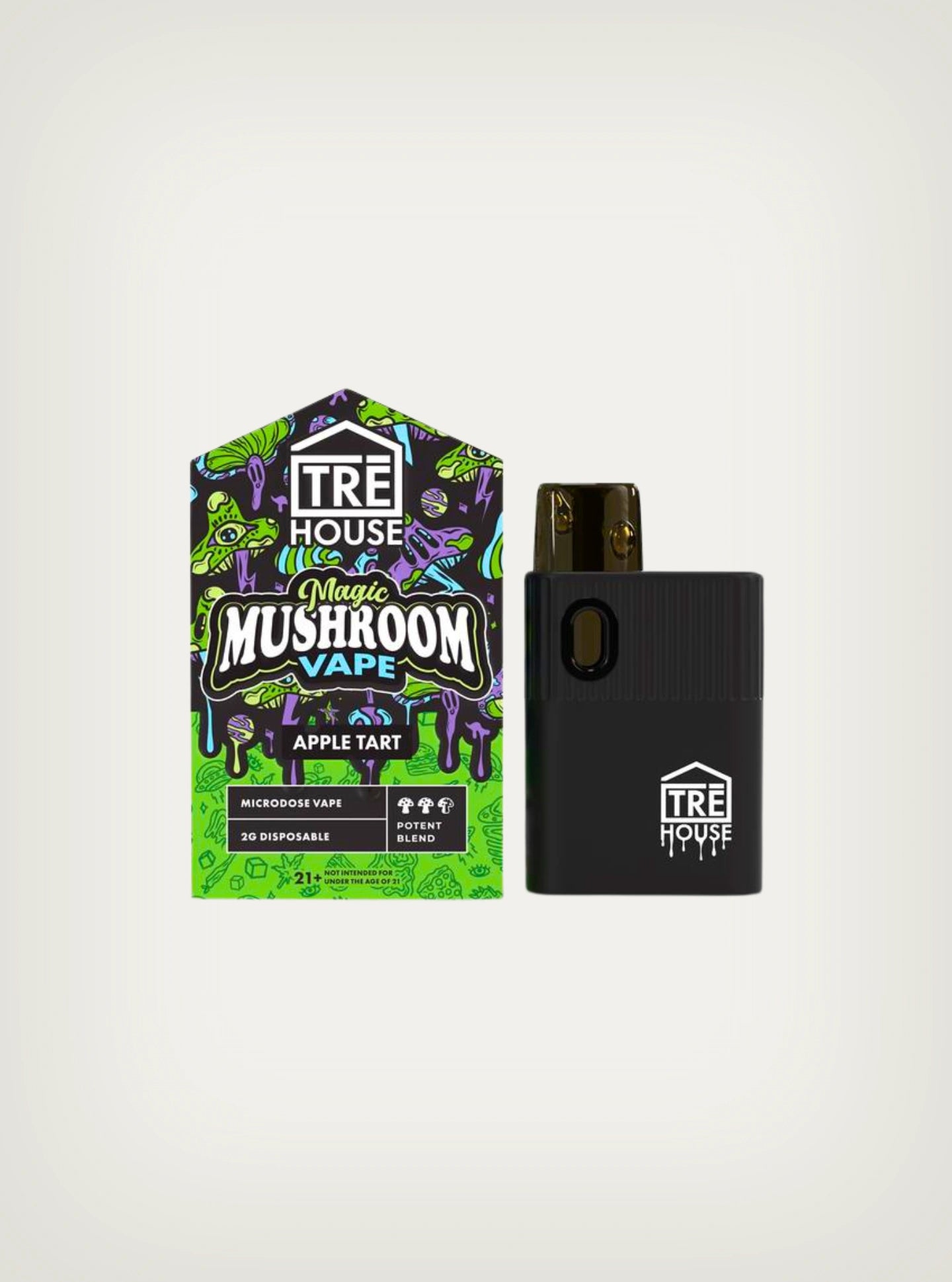 Compra Magic Mushroom Pens de TRE House, disfruta de hongos mágicos en formato shroom vapes sabor apple tart
