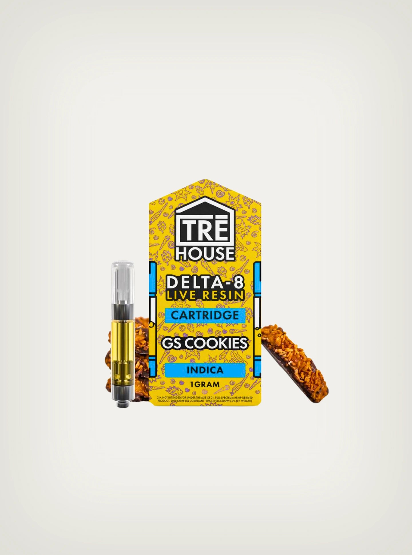 Cartuchos de Wax Desechable Delta 8 Live Resin TRE House Girl Scout Cookies