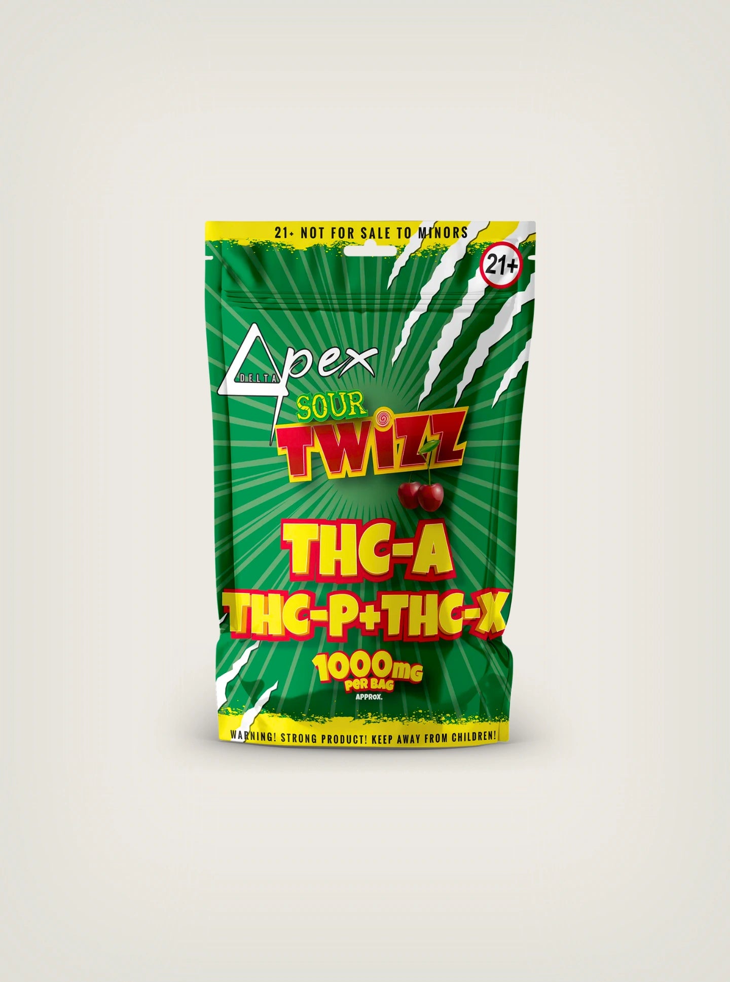 Delta Pex Gomitas Mágicas con THC Sour Twizz