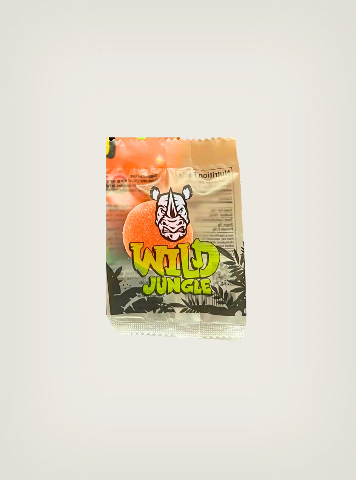 Wild Jungle single gummy THCA, Delta 8, Delta 9, THCP, HHC 1000mg per pack gold punch